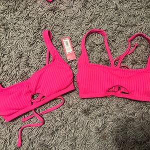 NWT! - 2 Pink Bikini Tops